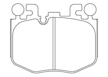 Official Endless EIP350 brake pad shape drawing
