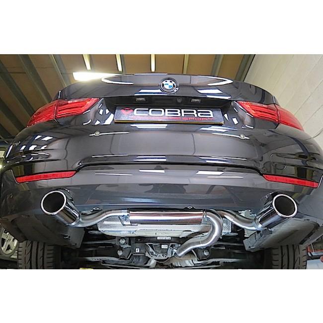 Cobra Sport dual exit exhaust conversion for BMW 420D F32/F33 2013-2020, with dual pipes in 440i style.