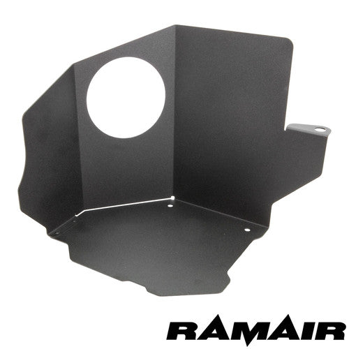 Ramair induction intake kit installed in a Ford Fiesta ST MK8 1.5 Ecoboost, showing the high-performance air filter and intake components.
