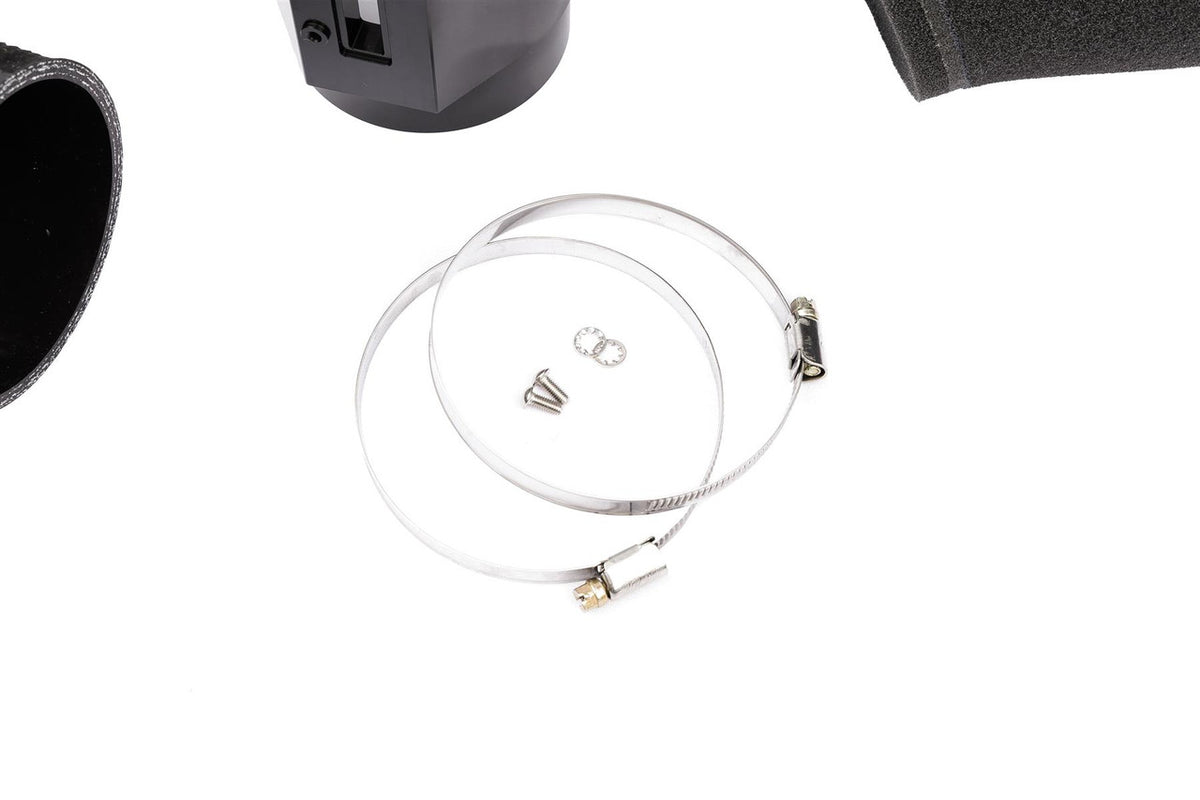 Ramair induction kit with panel air filters for BMW 128ti, 135i, and Mini Cooper GP F56, showing the sleek filter design.