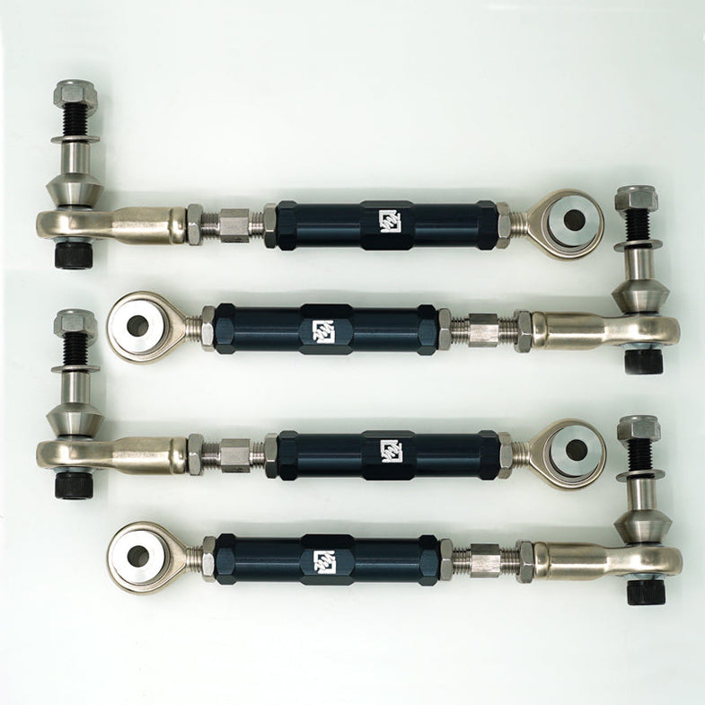 Suspension Secrets BMW G87 M2 full kinematics kit with adjustable control arms and suspension components, displayed on a white background.