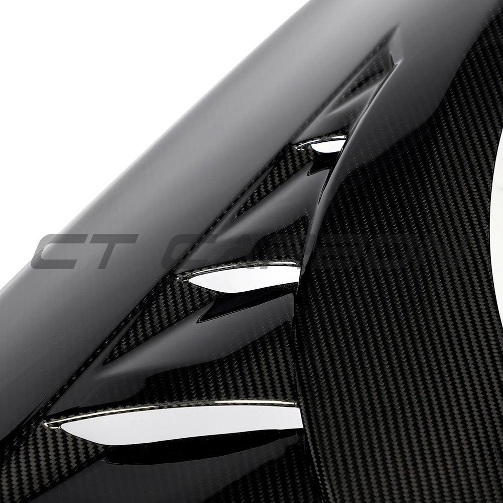 BMW F87 M2 Carbon Fiber Kit by CT Carbon, showcasing full carbon fiber components on a sporty M2 car.