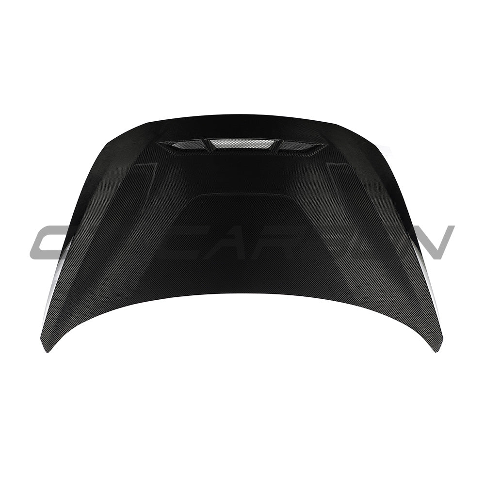 BMW F87 M2 and F20/F22 1 & 2 Series carbon fibre bonnet by CT Carbon, showcasing lightweight, aerodynamic car bonnet design.