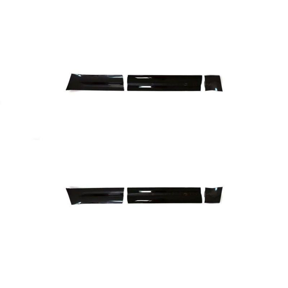 Gloss black door panels for Land Rover Defender L663 110 by CT Carbon, shown on a vehicle with a sleek finish.