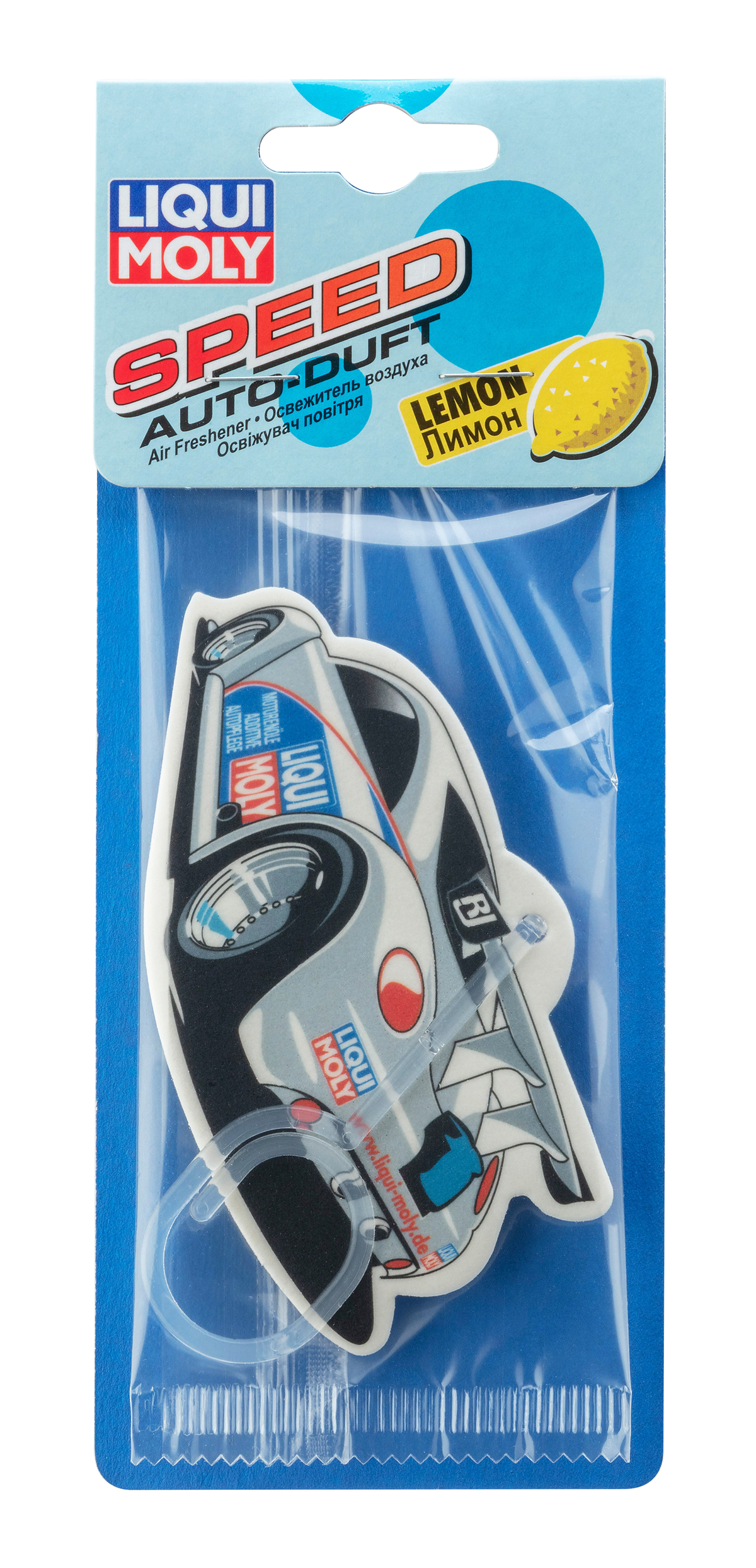 Liqui Moly Speed air freshener for car detailing, showing the sleek packaging and label on the product container.