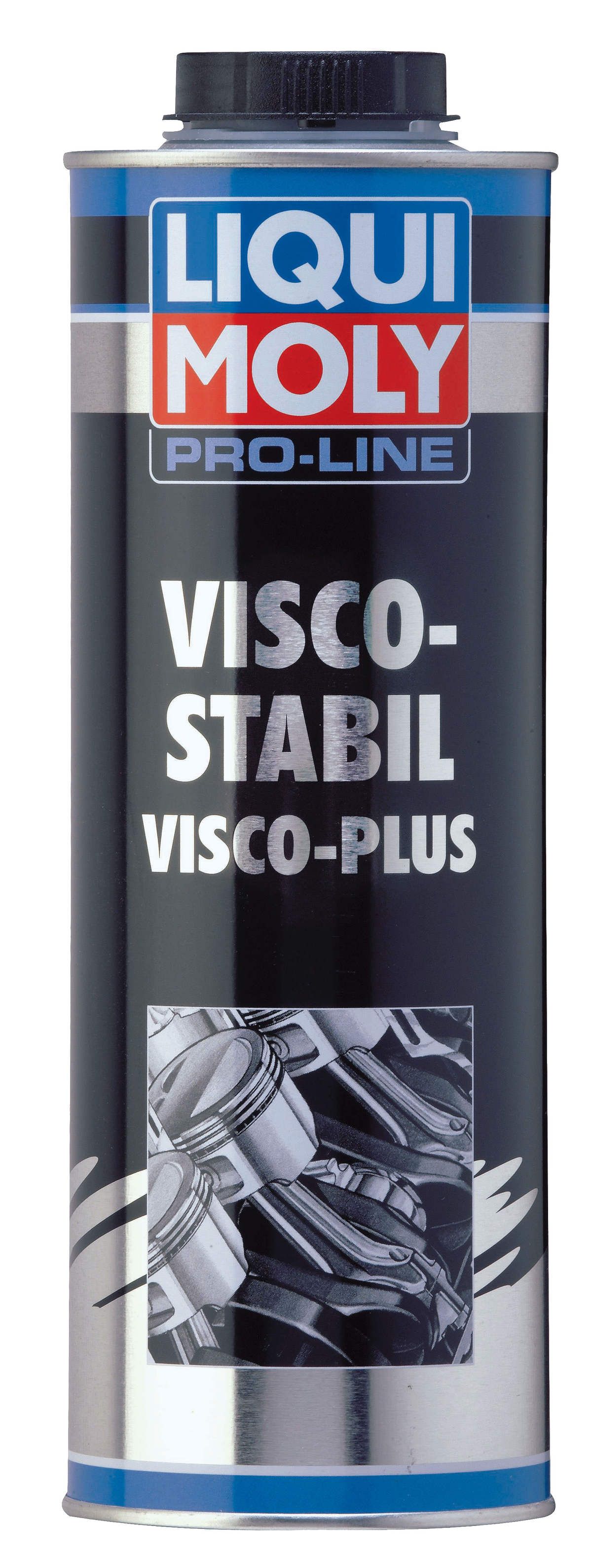Liqui Moly Pro-Line Visco-Plus 1L additive bottle for engine treatment, with label and cap visible.