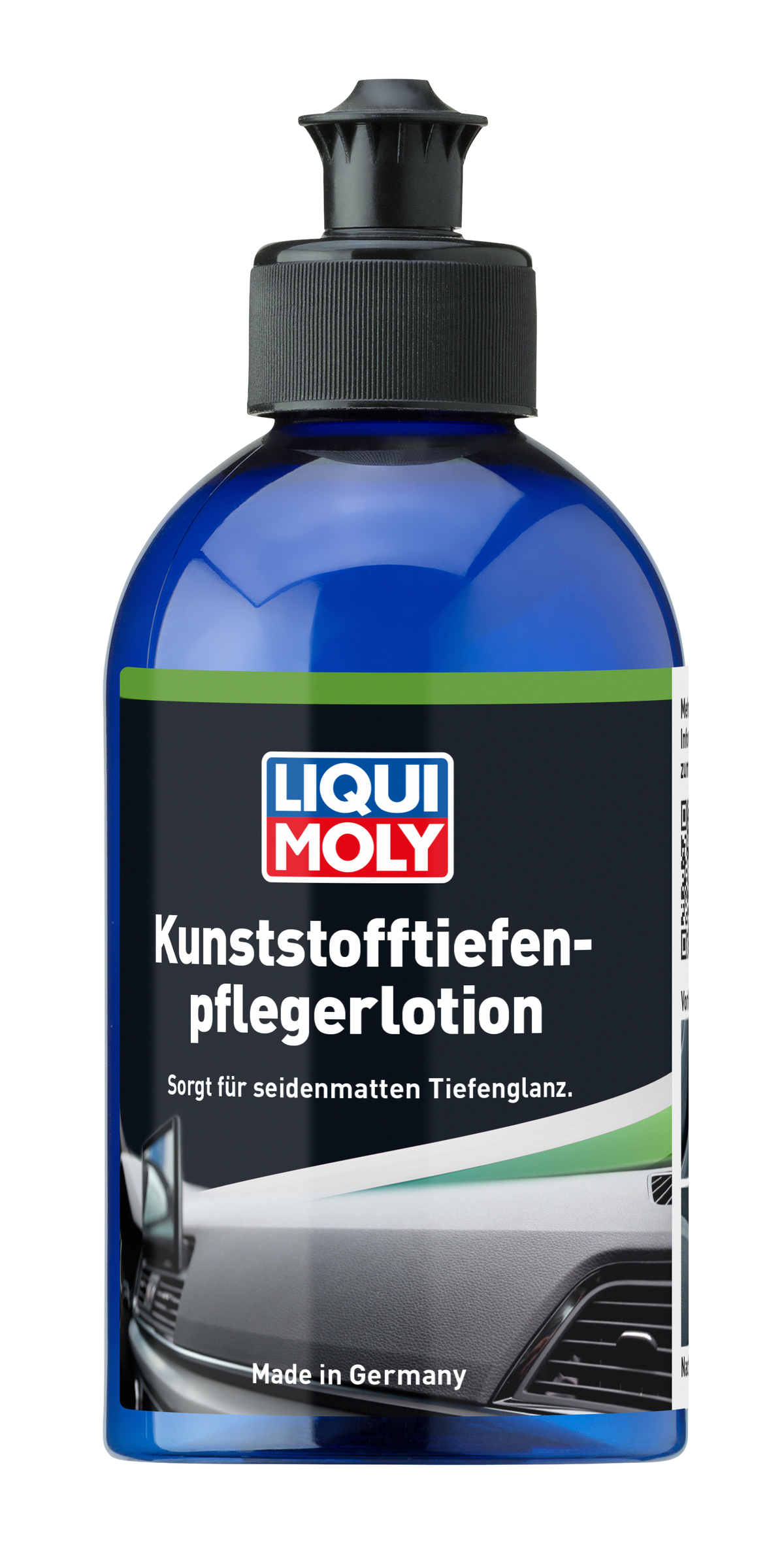 Liqui Moly Plastic Deep Treatment Lotion bottle for car detailing, showing the 250ml container on a white background.