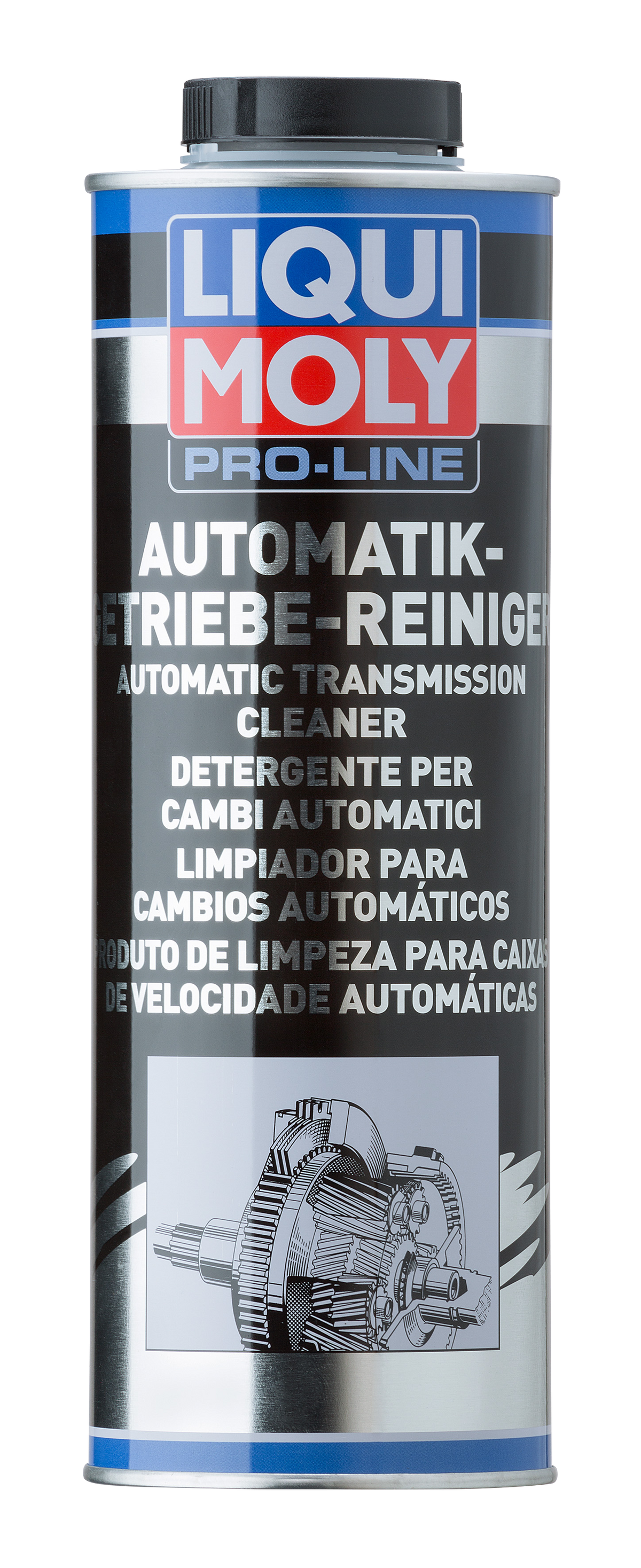 Liqui Moly Pro-Line Automatic Transmission Cleaner bottle showing the additive for automatic transmission maintenance.