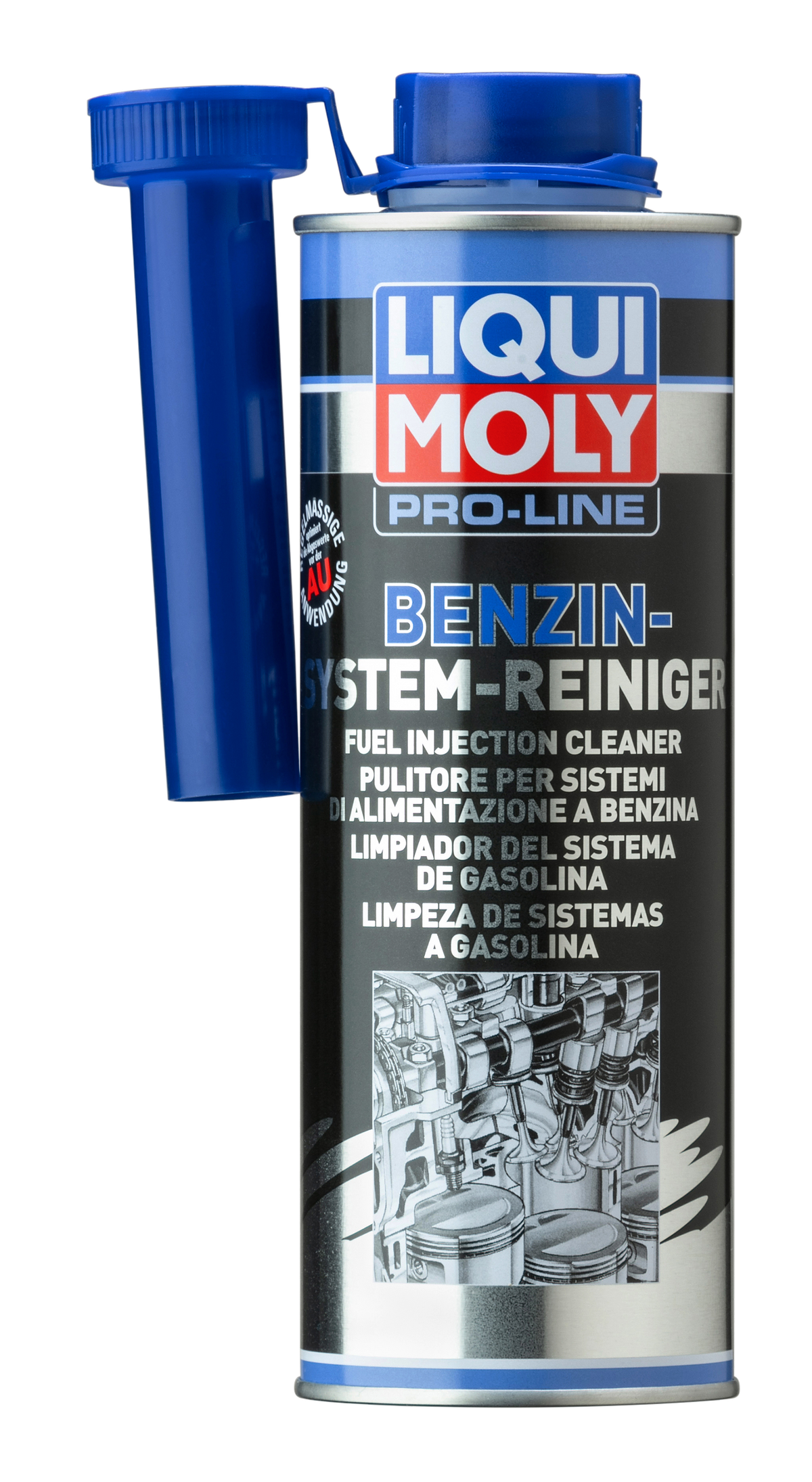 Liqui Moly Pro-Line Gasoline System Cleaner 500ml bottle, automotive additive treatment for fuel system cleaning.