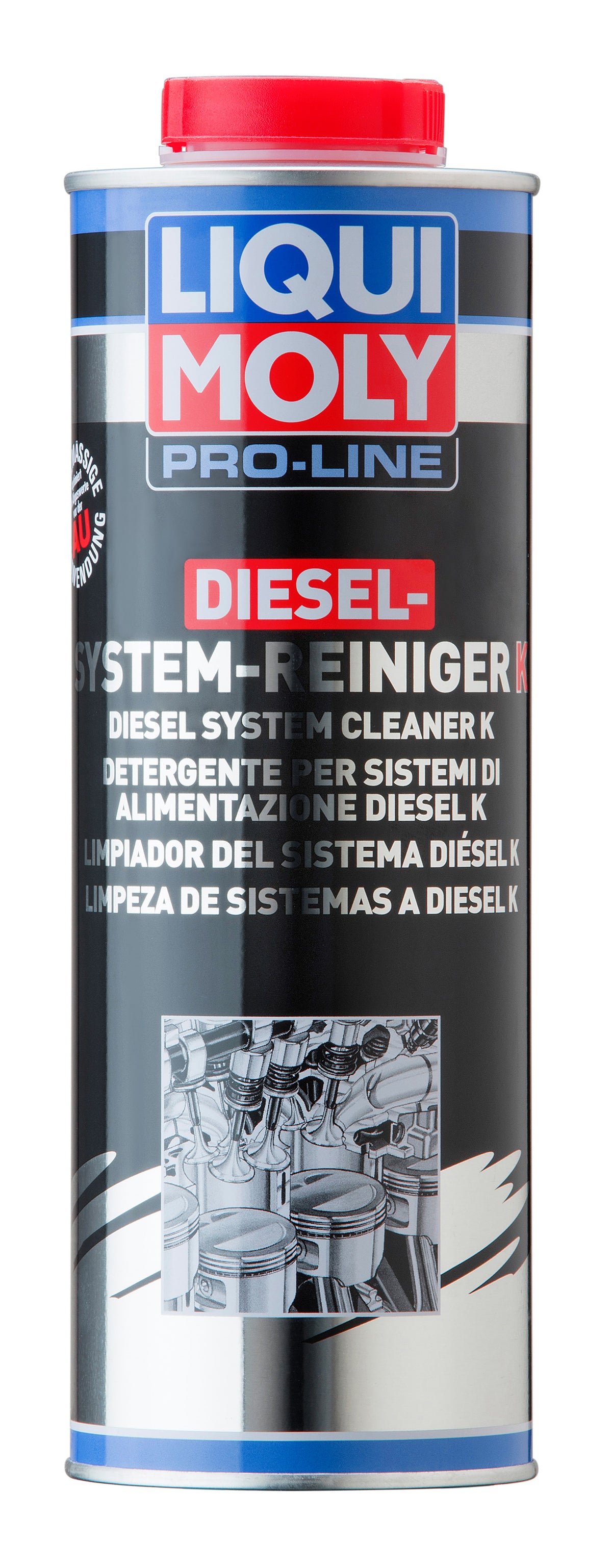 Liqui Moly Pro-Line Diesel System Cleaner K 1L bottle, automotive additive for diesel engine cleaning and maintenance.
