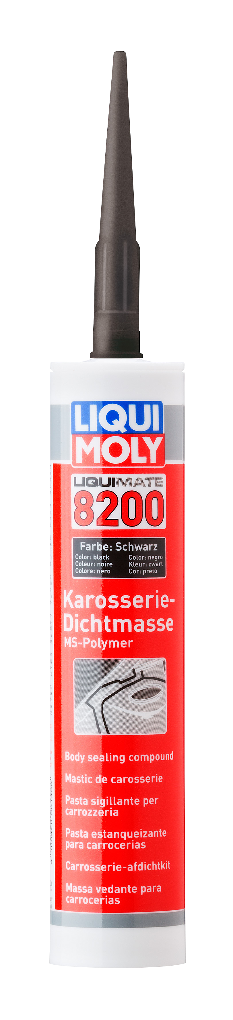 Liqui Moly Liquimate 8200 MS Polymer adhesive and sealant in 250ml tube, designed for strong bonding and sealing applications.