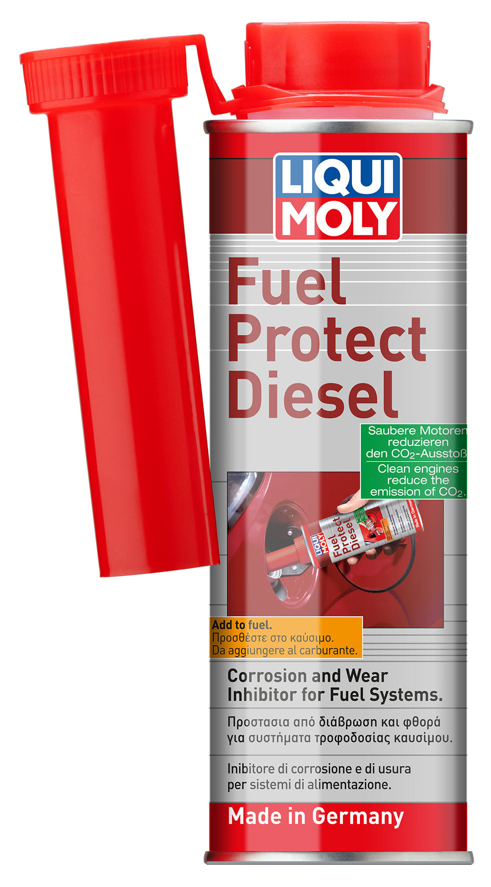 Liqui Moly Fuel Protect Diesel additive bottle, 300ml, designed to improve diesel engine performance and fuel efficiency.