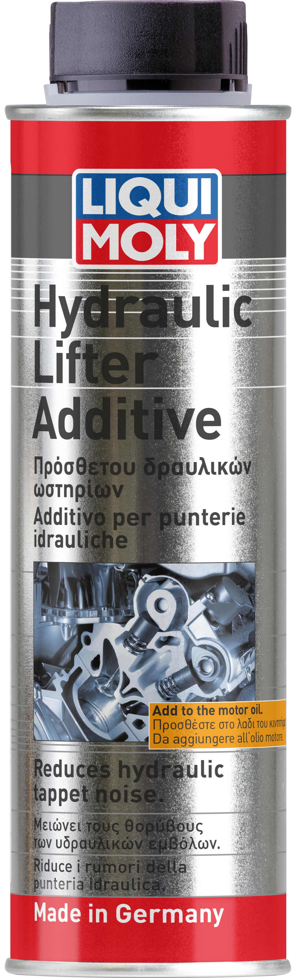 Liqui Moly Hydraulic Lifter Additive 300ml bottle with label, designed for engine treatment and maintenance.