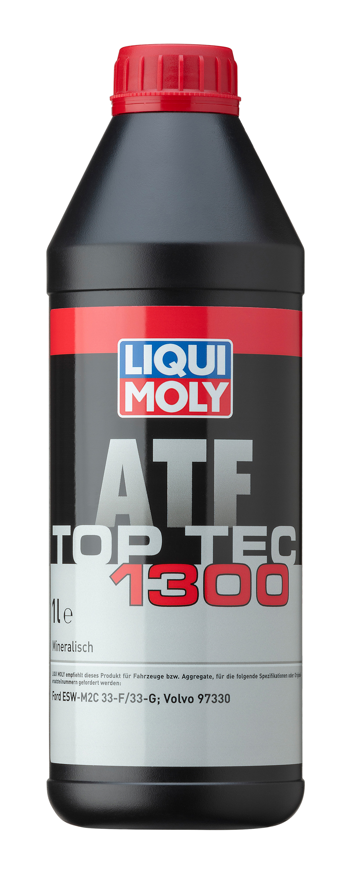 Liqui Moly Top Tec ATF 1300 gearbox fluid bottle with label, designed for automatic transmissions.
