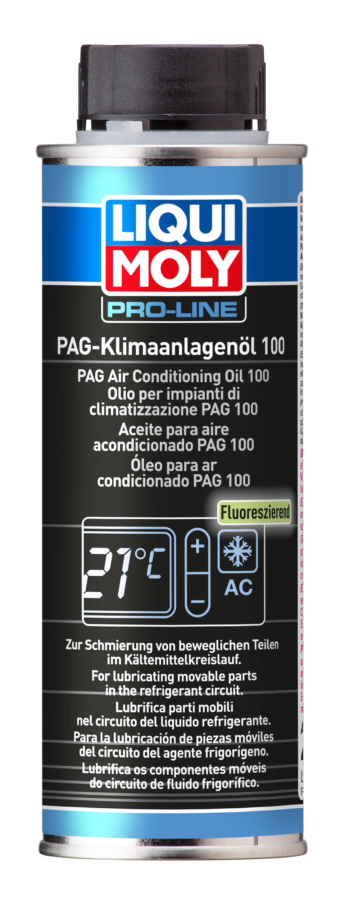 Liqui Moly Pag Air Conditioning Oil 100 250ml bottle, gearbox fluid for vehicle air conditioning systems, with brand label visible.