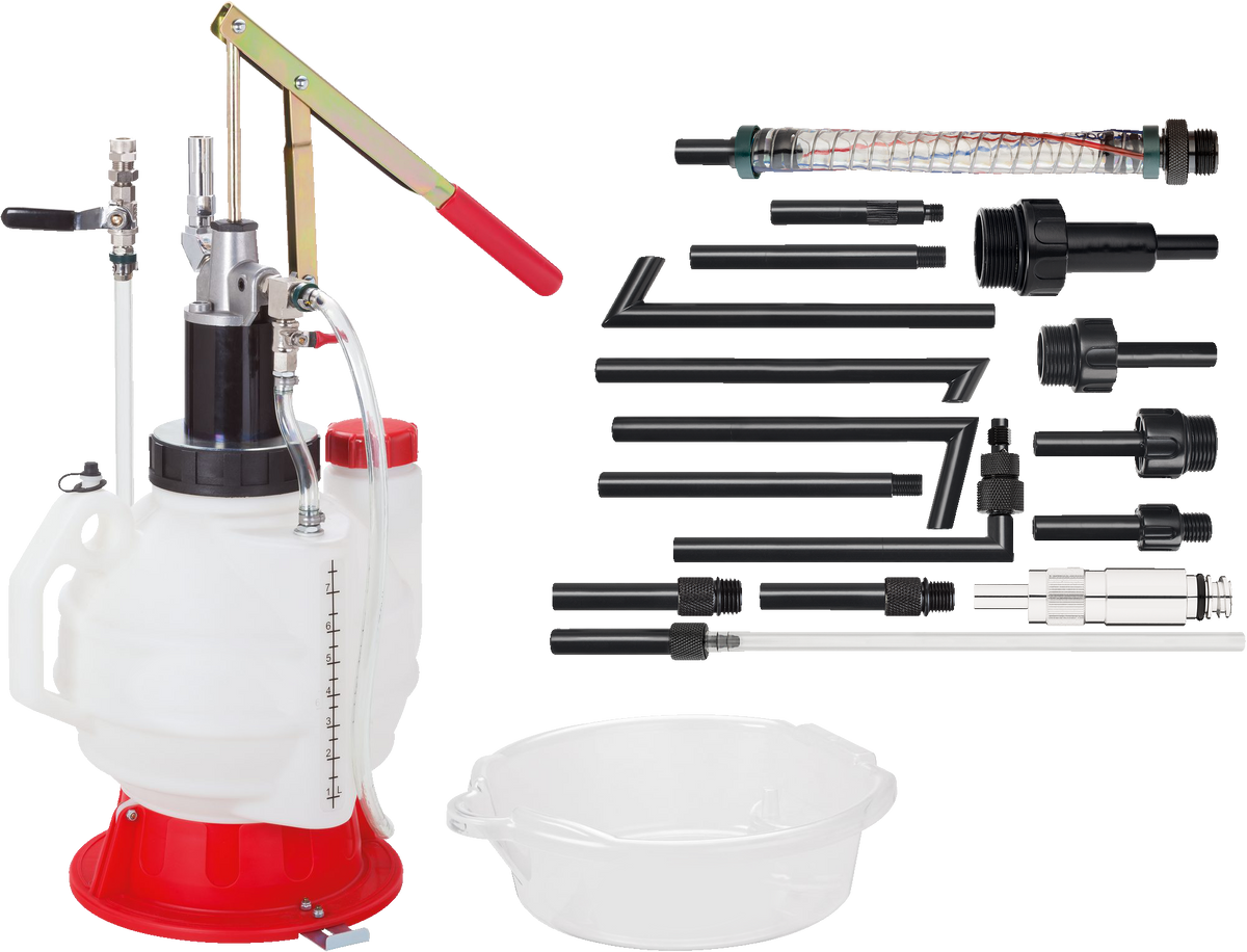 Liqui Moly workshop tool, transmission oil filling unit, durable and easy-to-use for automotive maintenance.