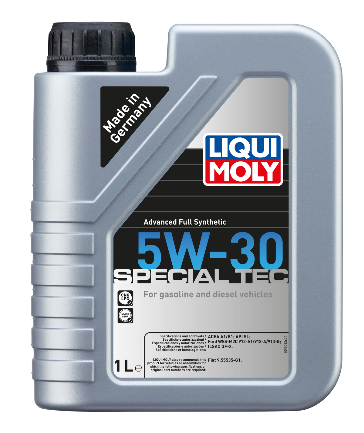 Liqui Moly Special Tec 5W-30 engine oil bottle showing the product label and branding for automotive lubrication.