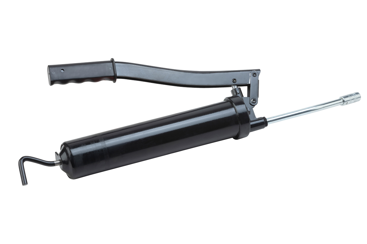 Liqui Moly grease gun for cartridges, a workshop tool with a metal handle and nozzle for automotive lubrication applications.