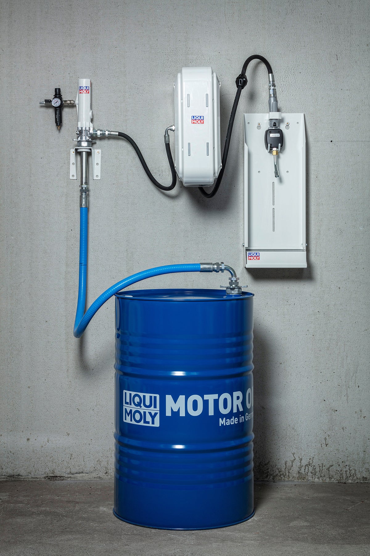 Liqui Moly Drum Packet D workshop tool in a sturdy package, designed for automotive maintenance and repair.