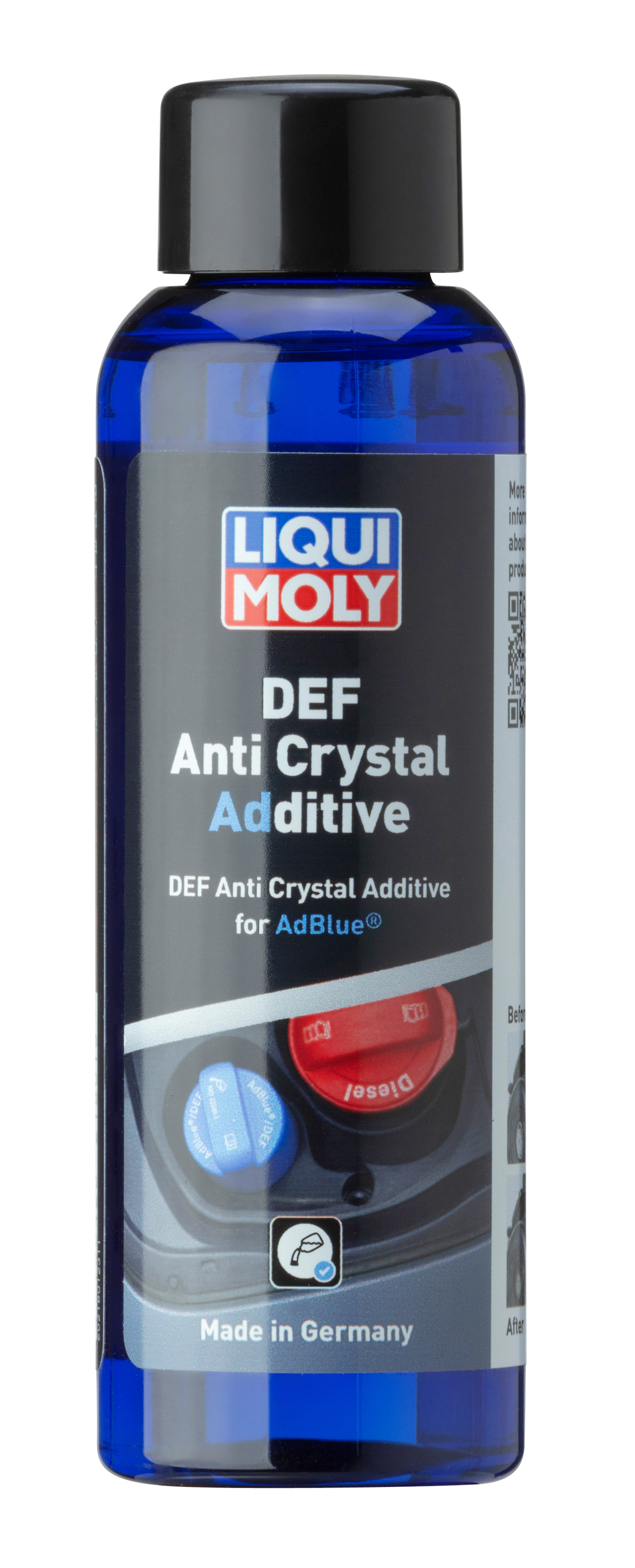 Liqui Moly Def Anti Crystal additive bottle, 100ml, for vehicle treatment, featuring the Liqui Moly branding and product label.