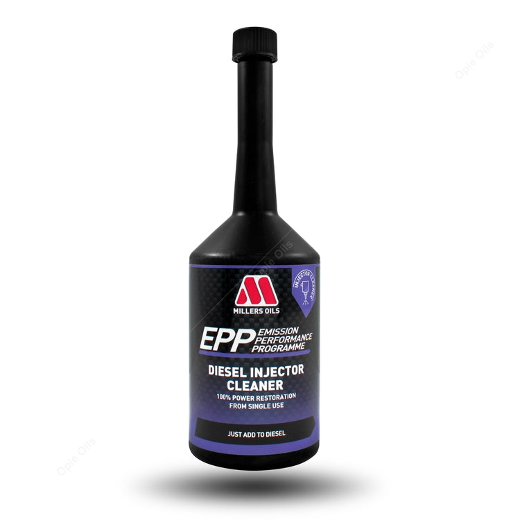 Millers EPP Diesel Injector Cleaner 400ml bottle, additive treatment for cleaning diesel injectors, by Millers Oils.