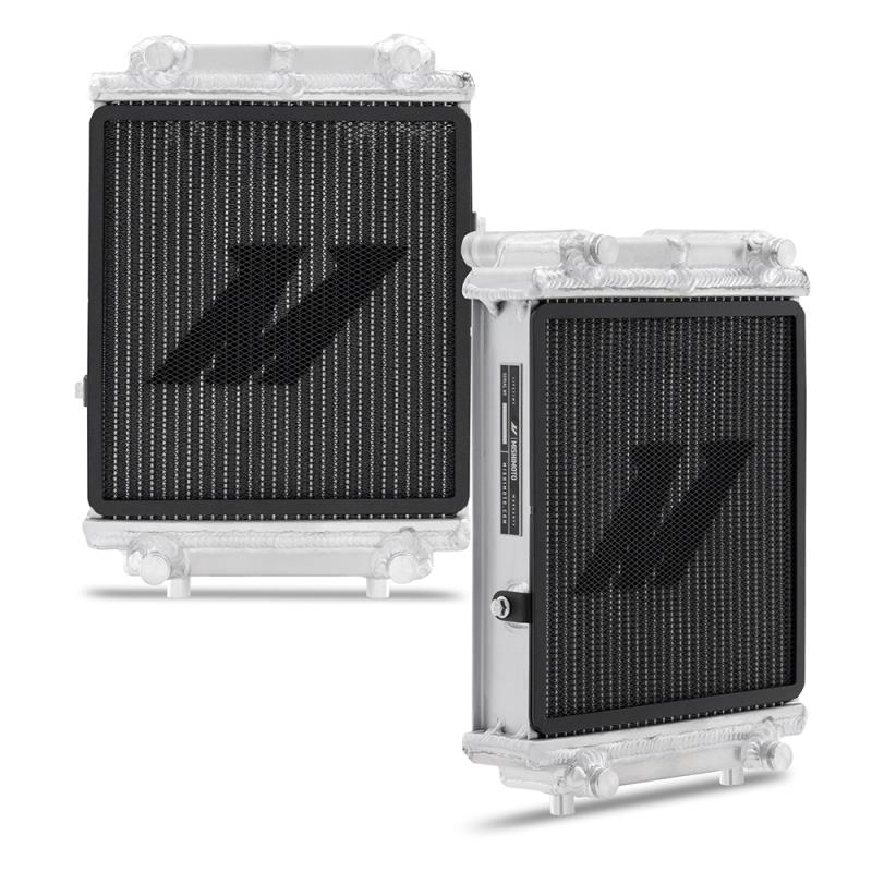 MISHIMOTO Performance Auxiliary Heat Exchanger and DSG Cooler radiator for 2015+ Volkswagen and Audi MQB platform vehicles.