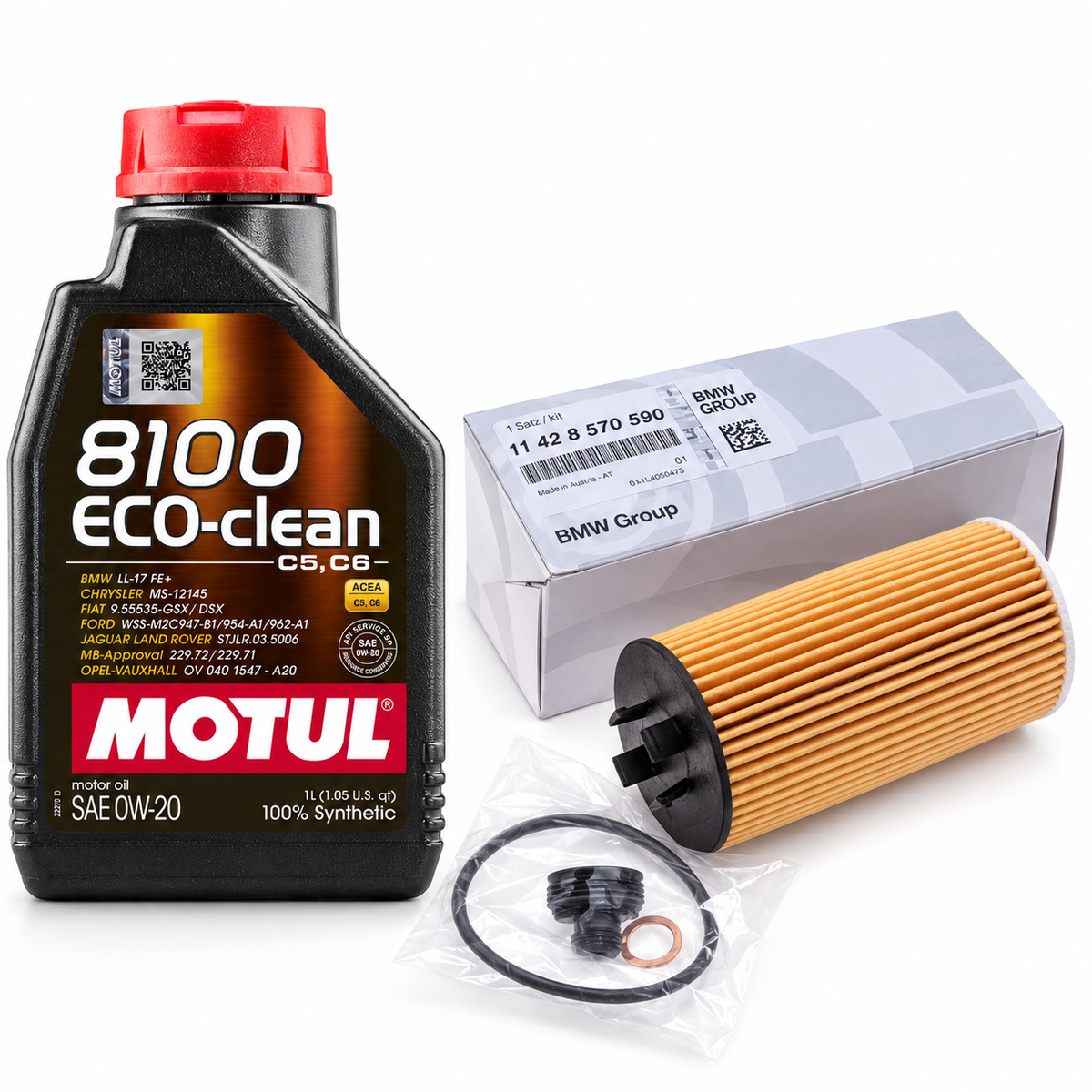 BMW M135 xDrive F70 Minor Service Kit – B48R; selected included components, see description for quantities