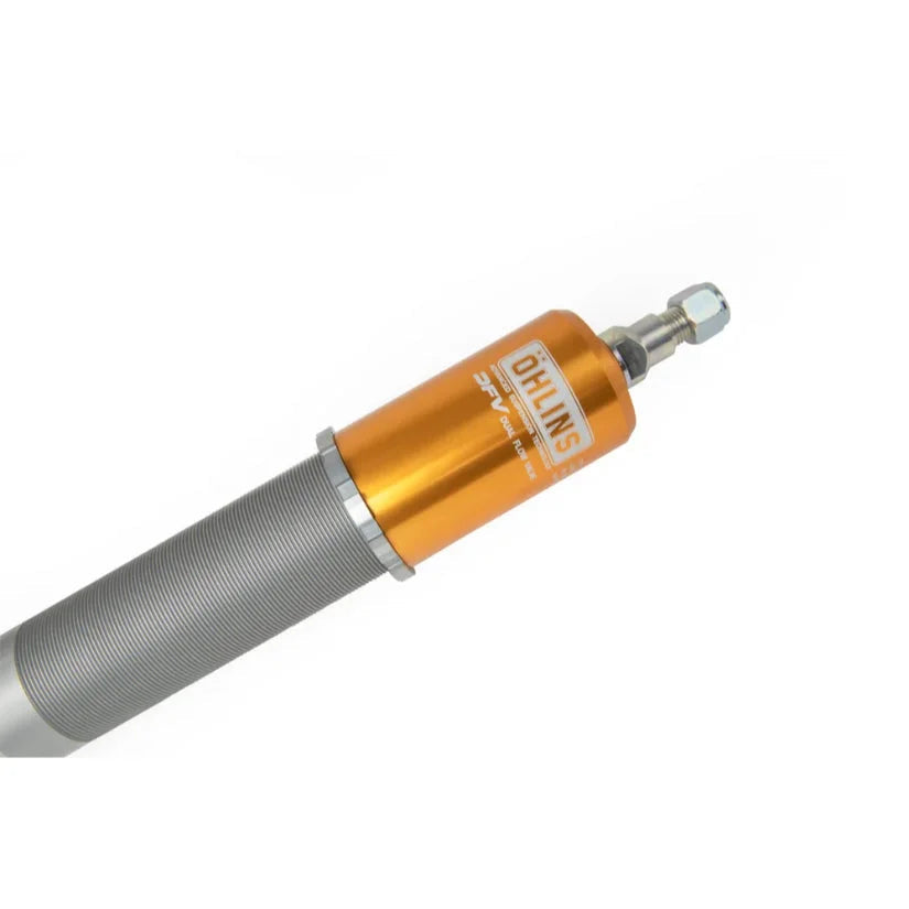 Ohlins Road & Track Coilovers DFV 1-way for BMW M3 G80 G81 M4 G82 G83 xDrive, showing coilover components and adjustable features.