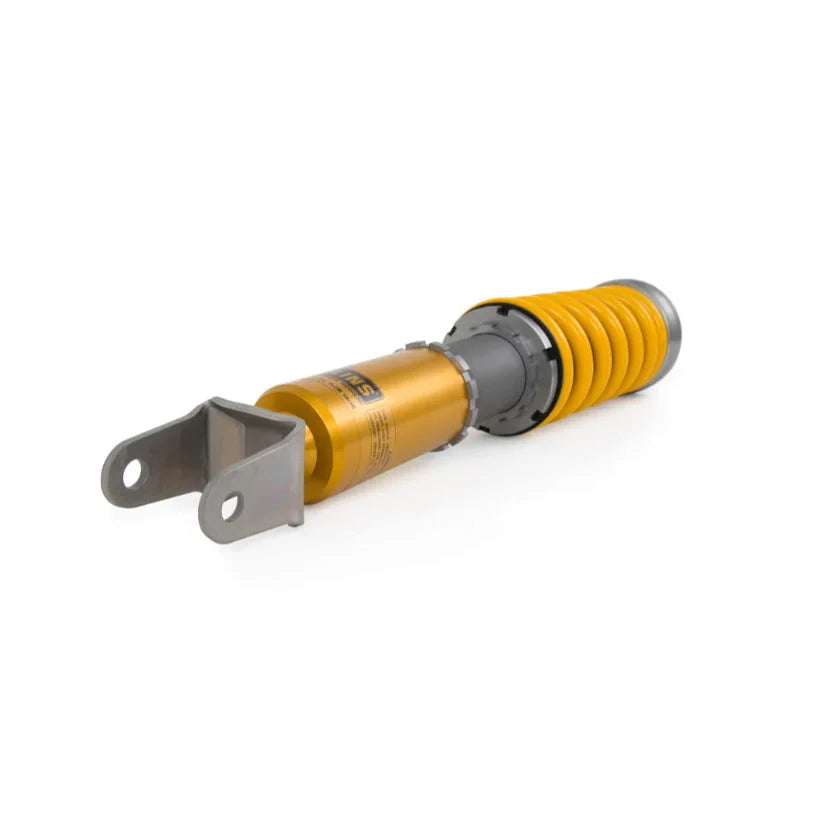 Ohlins Road & Track Coilovers DFV 1-way for Mazda MX-5 ND RF, front springs 70N/mm, TUV approved, high-performance suspension setup.