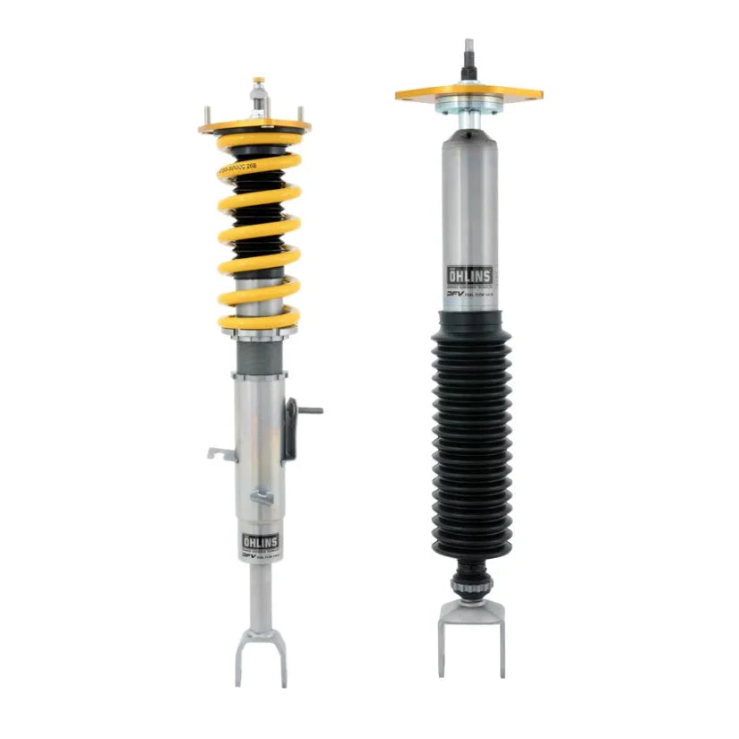 Ohlins Road & Track Coilovers DFV 1-way for Nissan 350 Z Z33 2002-2009, showing the coilover suspension components.