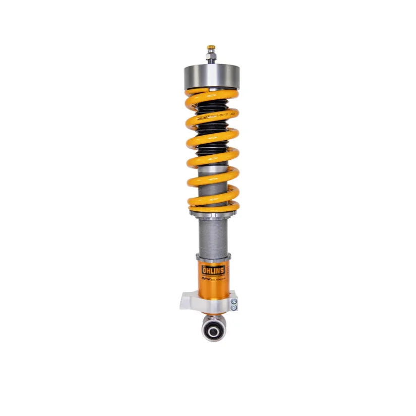 Ohlins Road & Track Coilovers DFV 1-way for Porsche 911 996 Carrera 4/S Turbo 99-05, TUV approved, showing adjustable coilover suspension