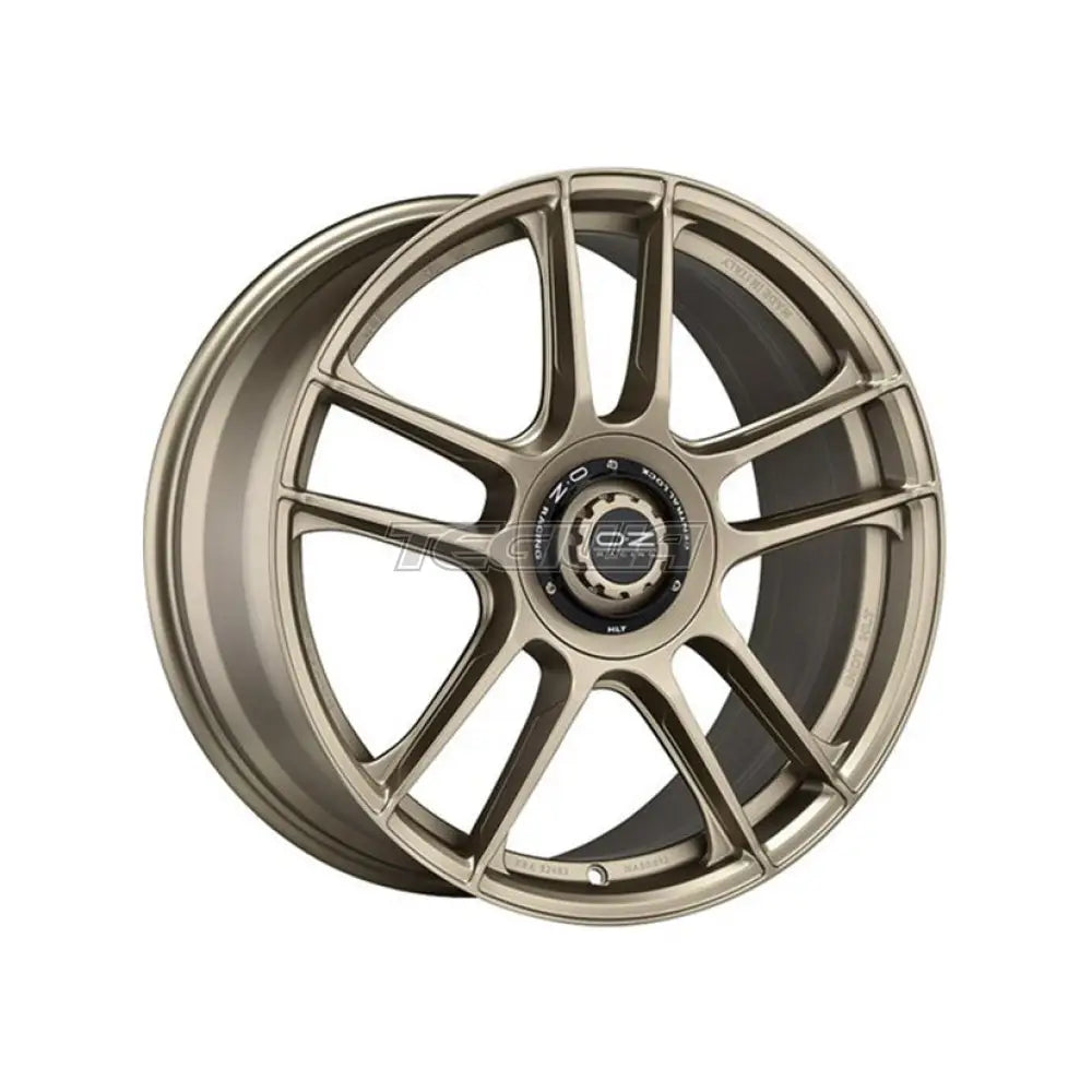 OZ Racing I-Tech Indy HLT alloy wheel in white and gold finish with 5x130 bolt pattern and 20-inch diameter.
