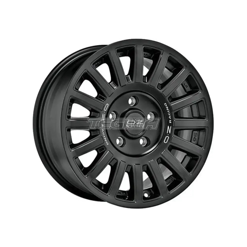 OZ Racing SUV and Offroad Rally Raid alloy wheel in matte black with silver lettering, 17-inch diameter, 8-inch width, ET35 offset.