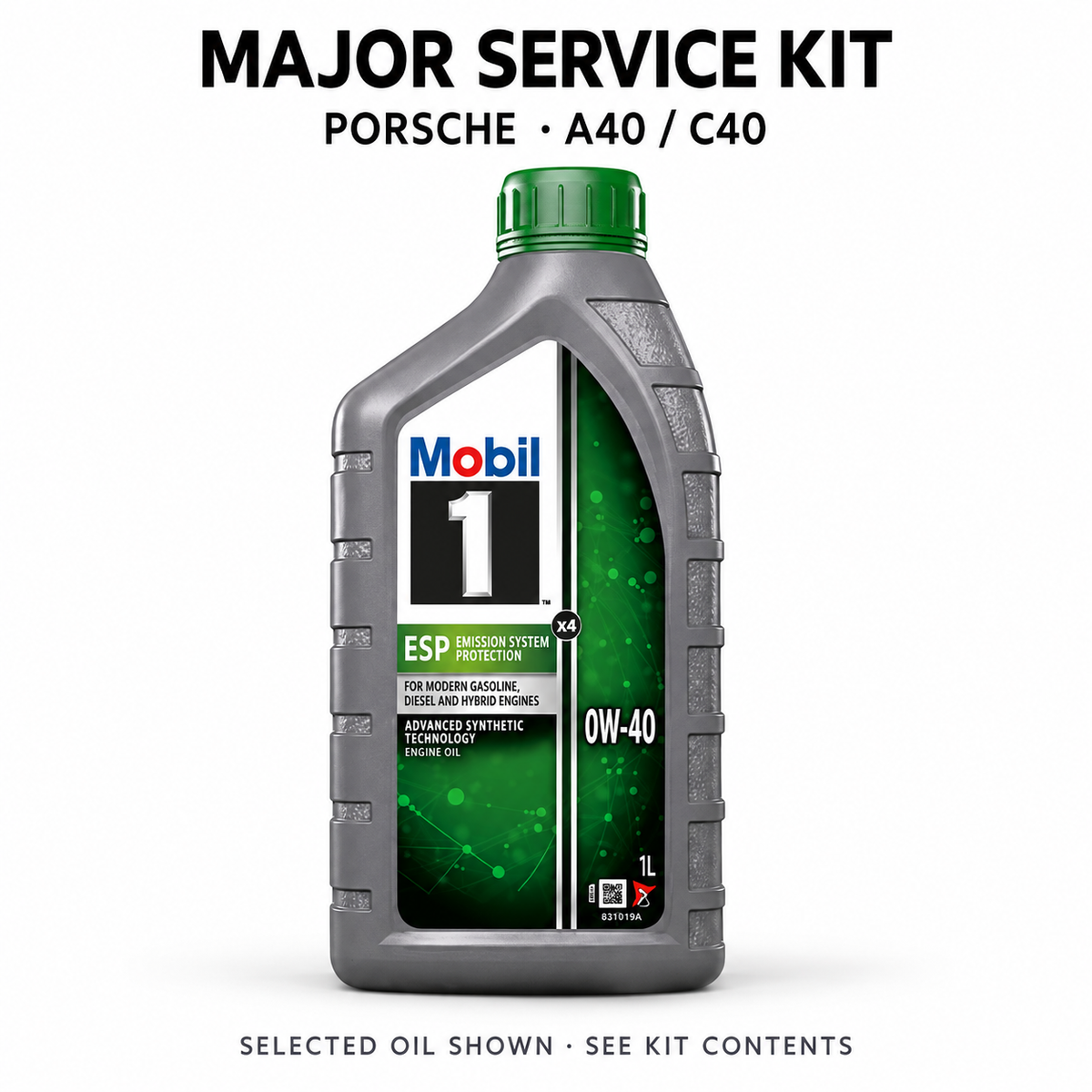Porsche 718 Cayman GT4 4.0 Major Service Kit – selected components shown; see full contents
