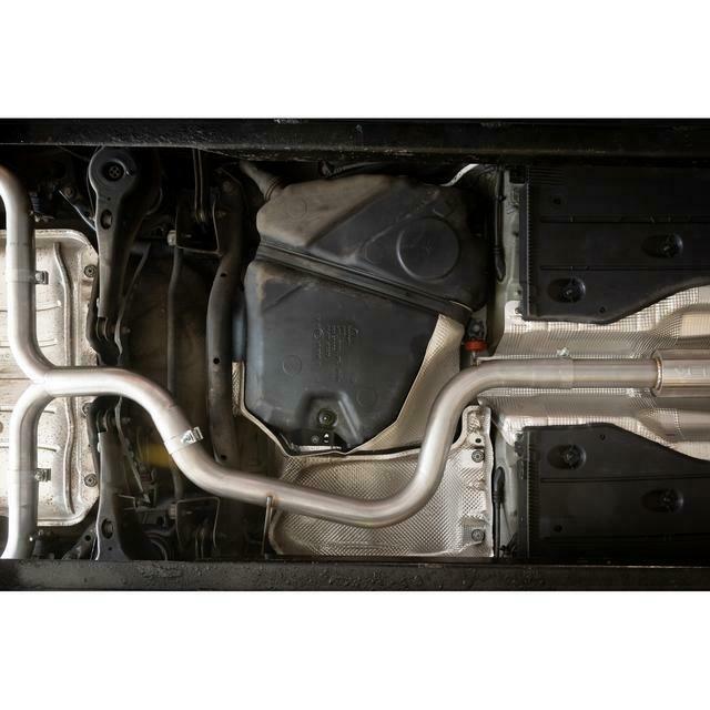 Cobra Sport VW Golf GTI Mk7.5 2.0 TSI Venom Box Delete Race Cat Back Exhaust installed on car with polished tips