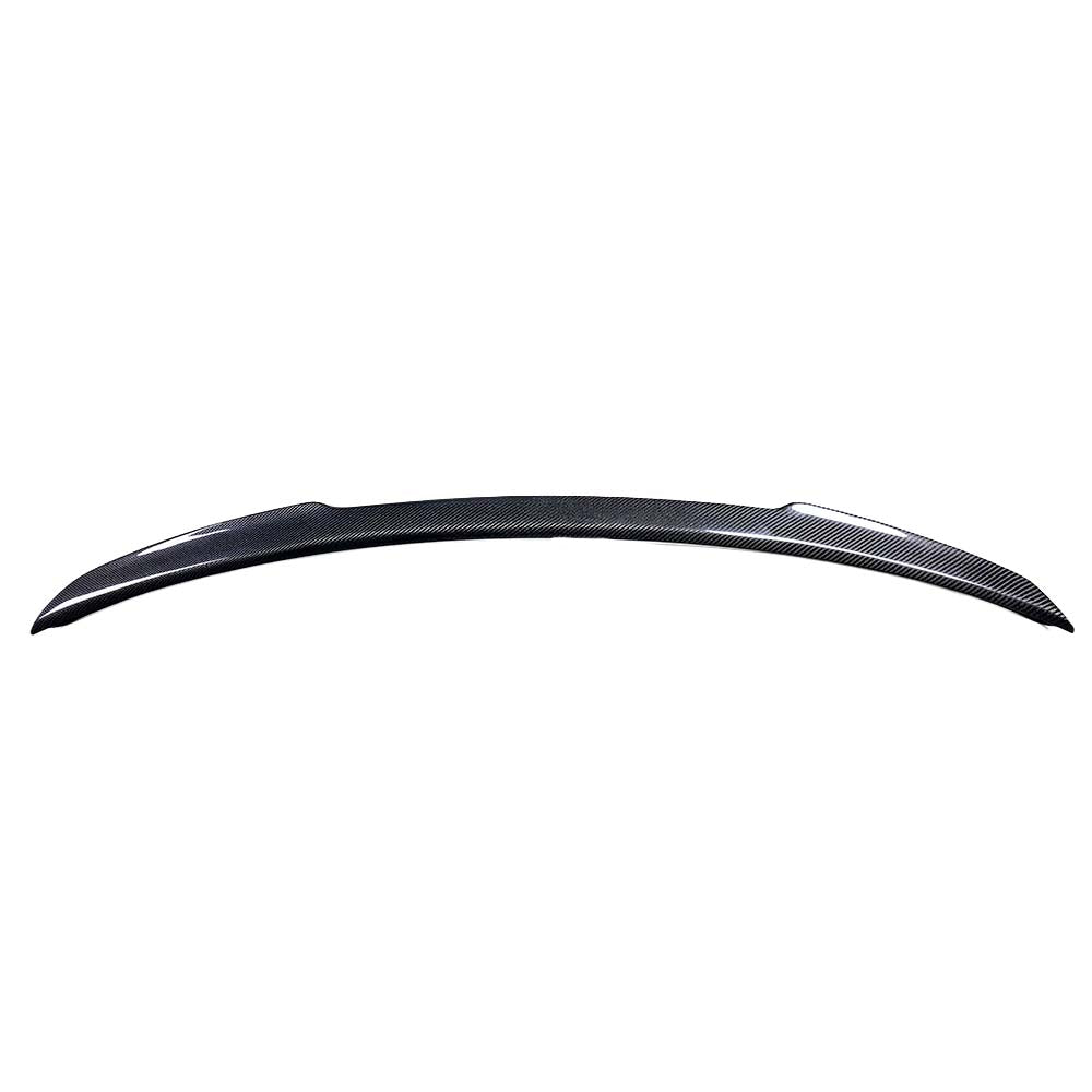 Carbon fibre spoiler for Mercedes C-Class W206 saloon 2021-2023 by CT Carbon, shown on the vehicle's rear with subtle aerodynamic design.