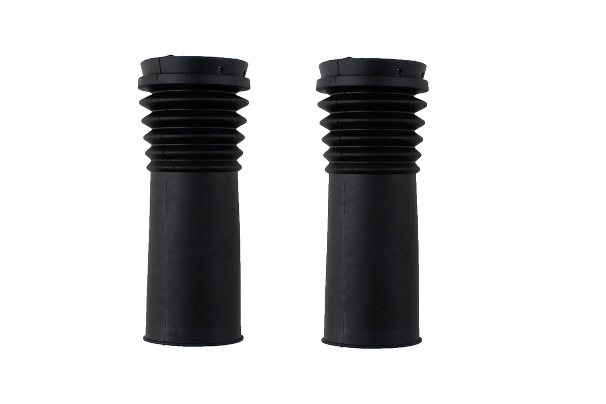 Bilstein B1 front bump stops and dust covers for Mercedes Sprinter and Volkswagen Crafter, part 11-301066, showing installed components.