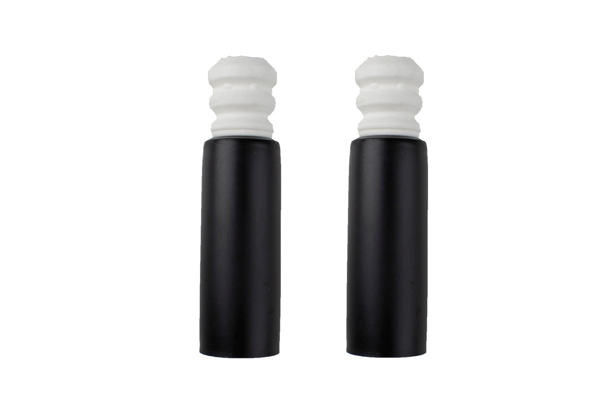 Bilstein B1 rear bump stops and dust covers for BMW Z4 E89 roadster, vehicle suspension components, close-up view