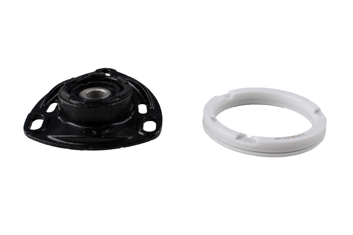 Bilstein B1 front suspension top mount for Audi A6, showing the metal mounting component with rubber details.