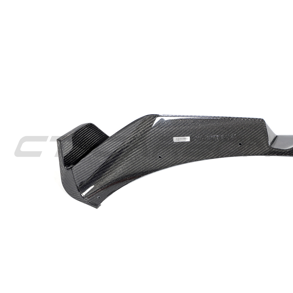 BMW G02 X4 and F98 X4M full carbon fiber kit by CT Carbon, including front splitter, side skirts, and rear diffuser.