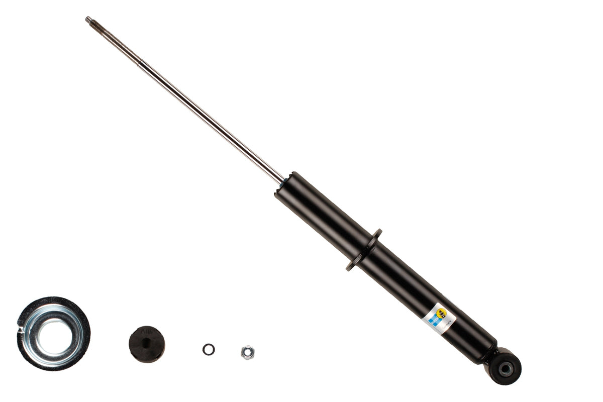 Bilstein B4 rear shock absorber for Audi 80 and 90 Coupe models, showing the metal body and mounting components.