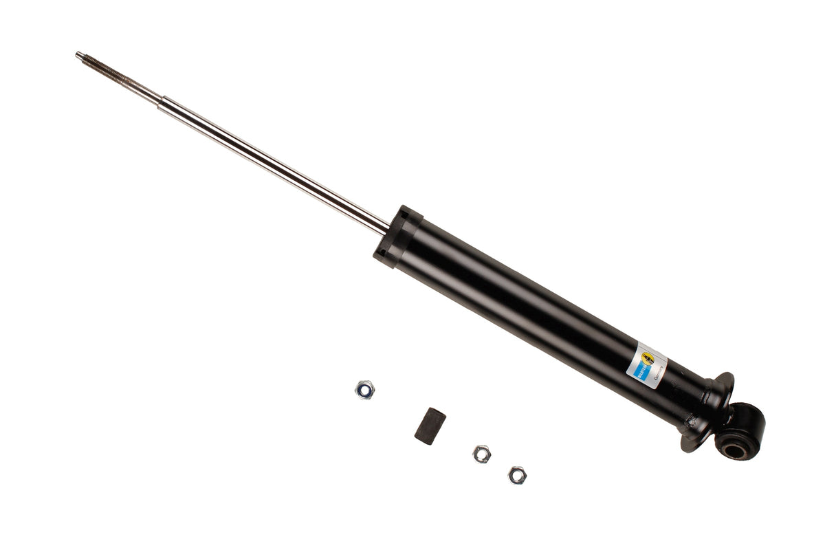 Bilstein B4 rear shock absorber for Volkswagen Golf III Variant, showing metal body and mounting components.