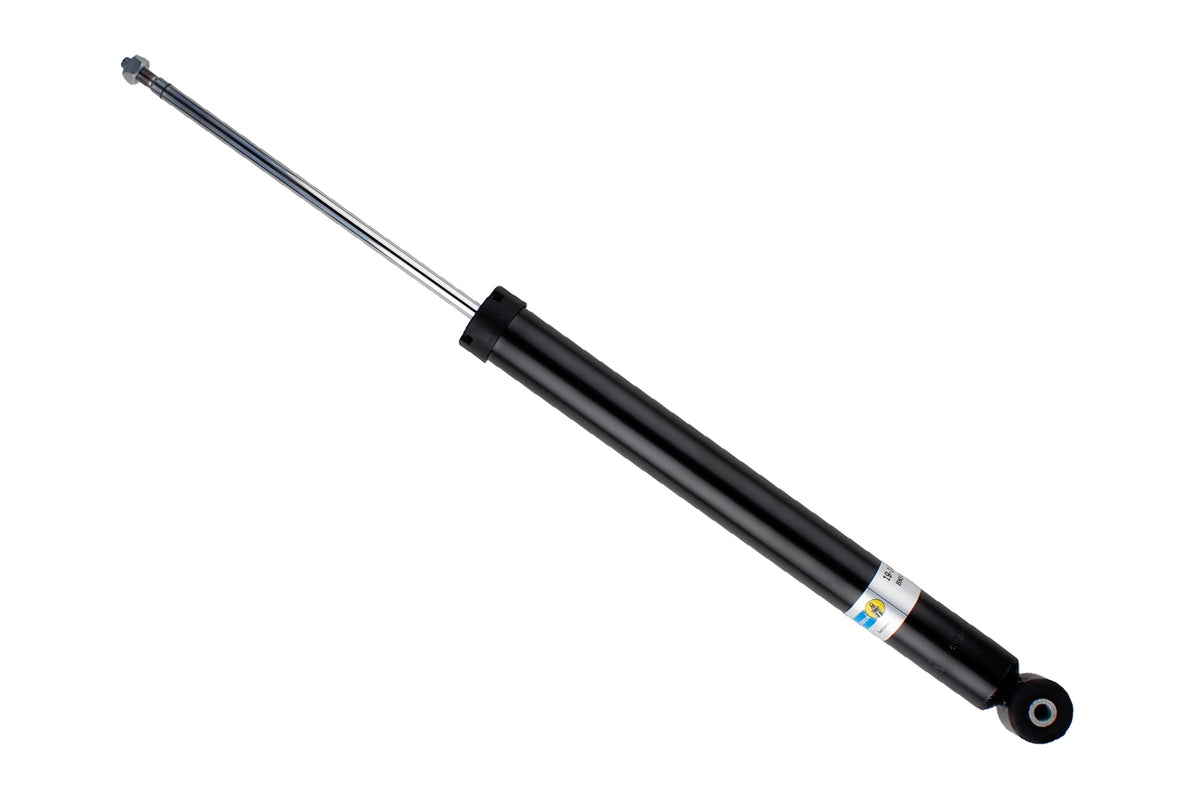 Bilstein B4 rear shock absorber for Volkswagen Golf IV, showing the metal coil and mounting components.