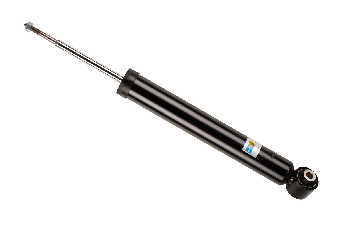 Bilstein B4 rear shock absorber for BMW 3 Series M3 E90, showing the black coil spring and metal shock body.