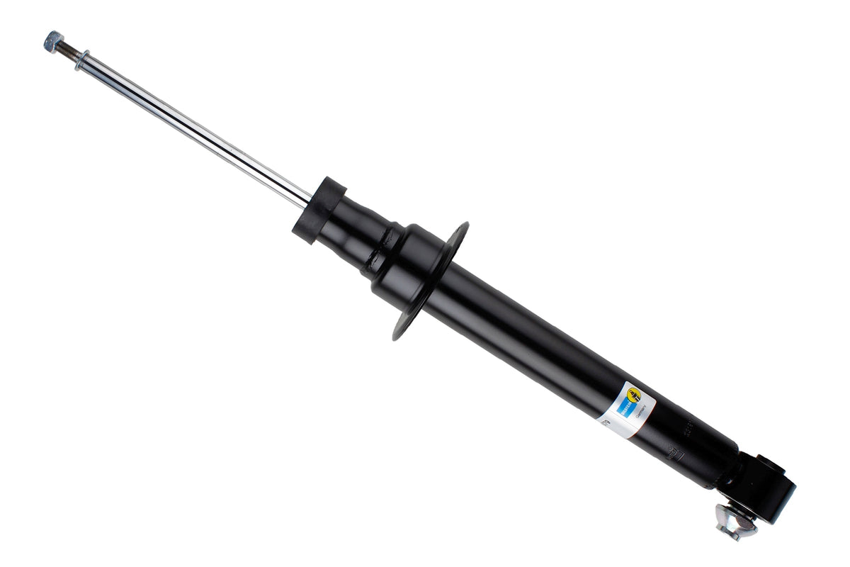 Bilstein B4 rear shock absorber for BMW 5 Series G30, standard suspension, showing the shock absorber's metal coil and mounting points.