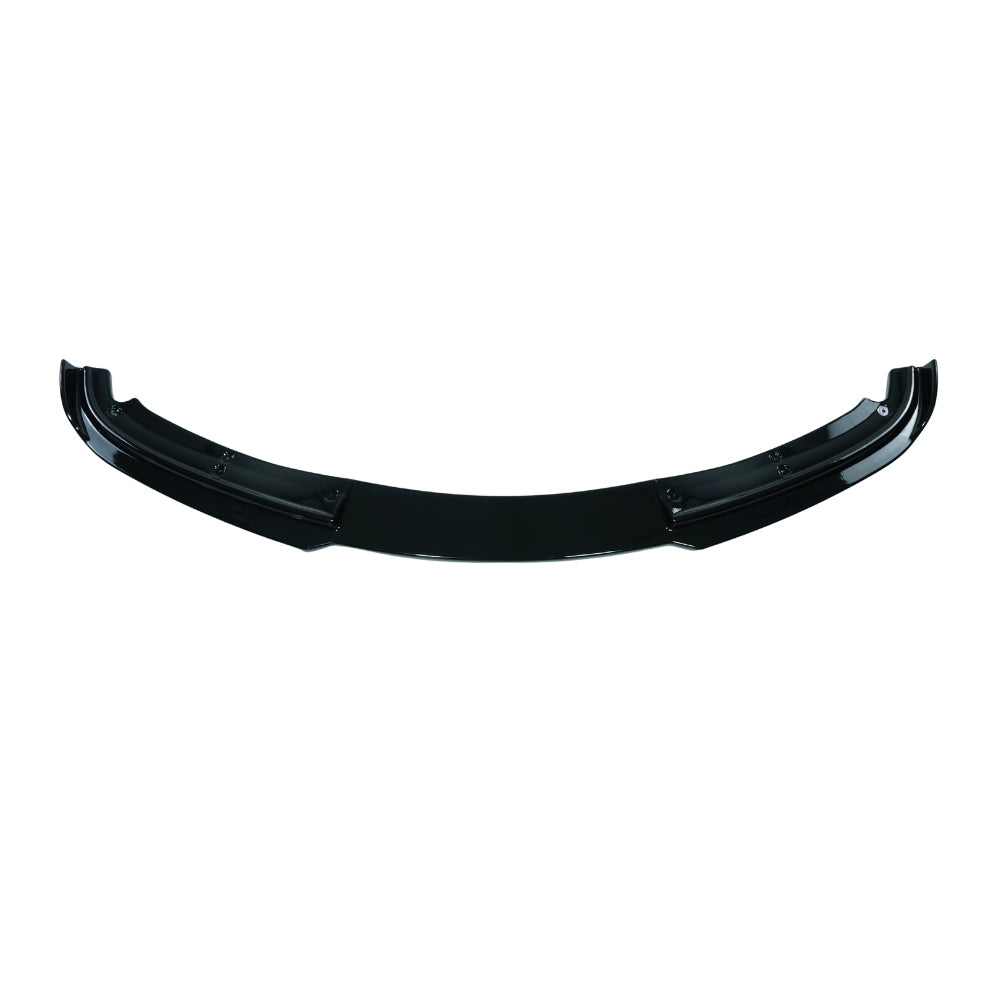 BMW 3 Series E90/E91 LCI SE 2009-2011 CT Carbon gloss black splitter V3 installed on front bumper, enhancing sporty look.