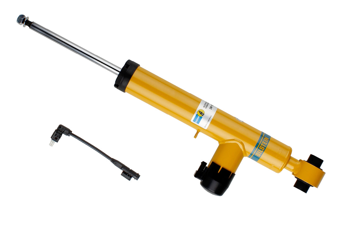 Bilstein B6 Damptronic rear shock absorber for BMW 1-4 Series F20-F36 EDC, showcasing the shock's metal body and mounting points.
