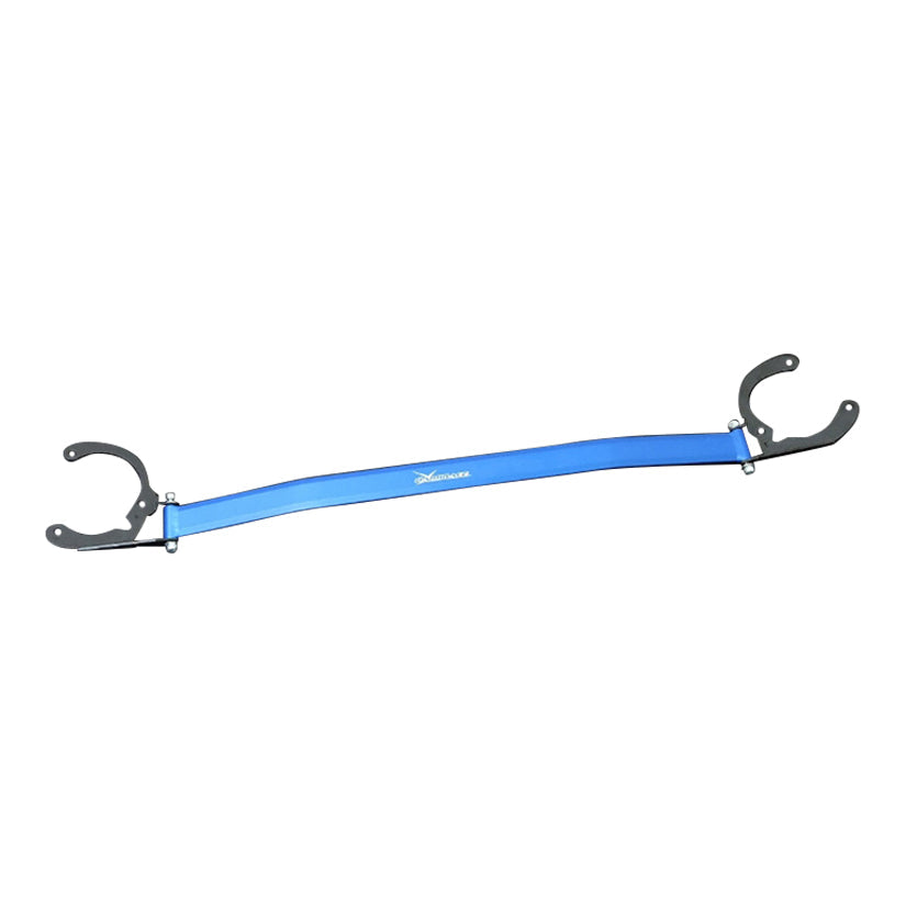 Hardrace 8909 strut brace installed in a BMW 1 Series F20/F21 and BMW 2 Series F22/F23, enhancing chassis rigidity and stability.