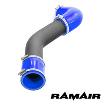 Ramair induction kit installed in Ford Fiesta MK8 1.0 EcoBoost engine bay, showing air filter and intake components.