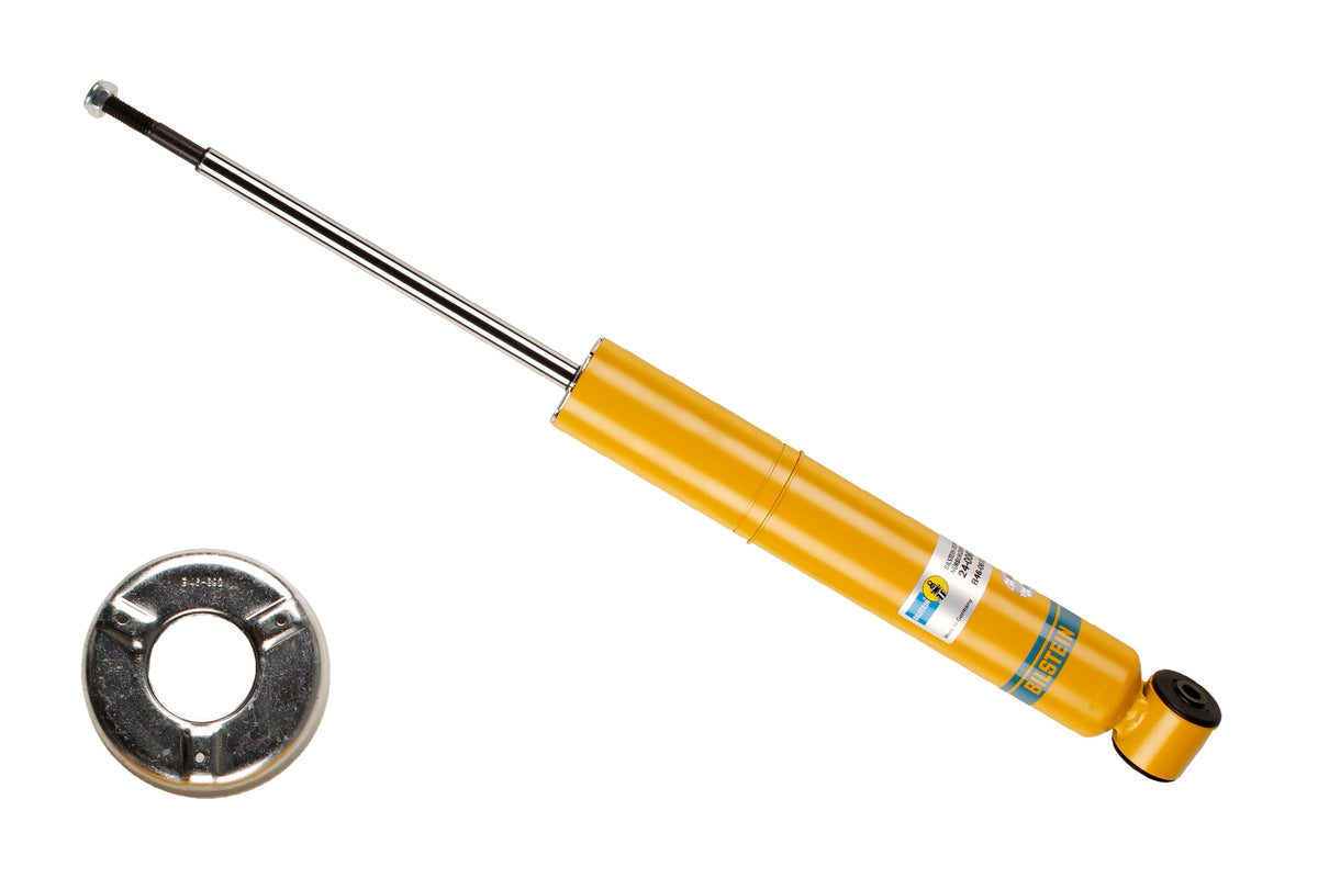 Bilstein B6 rear shock absorber for BMW 3 Series E21, showing the metal body and mounting components.